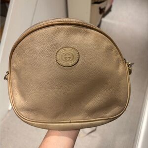Vintage Gucci Tan Leather Women's Bag